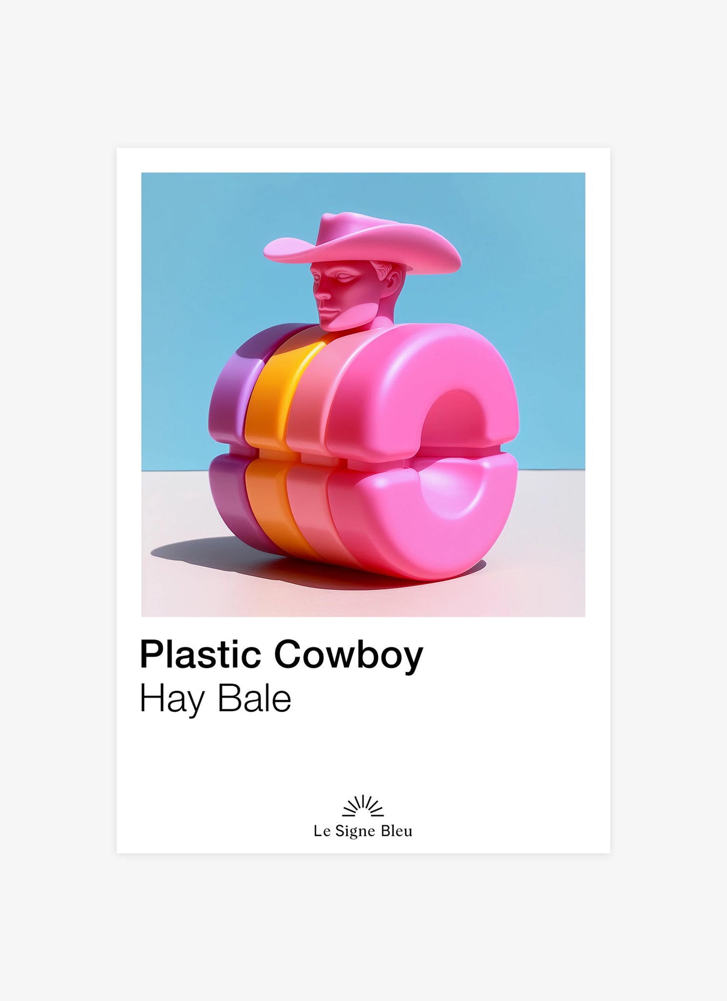 Plastic Cowboy - Hay Bale (signed poster)
